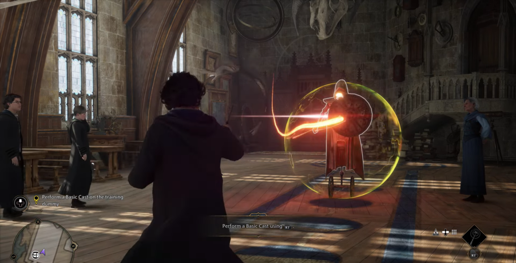 Ученик колдует в классе Хогвартса, Hogwarts Legacy