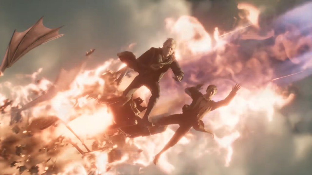 Женщина лежит в воде под дождём ночью