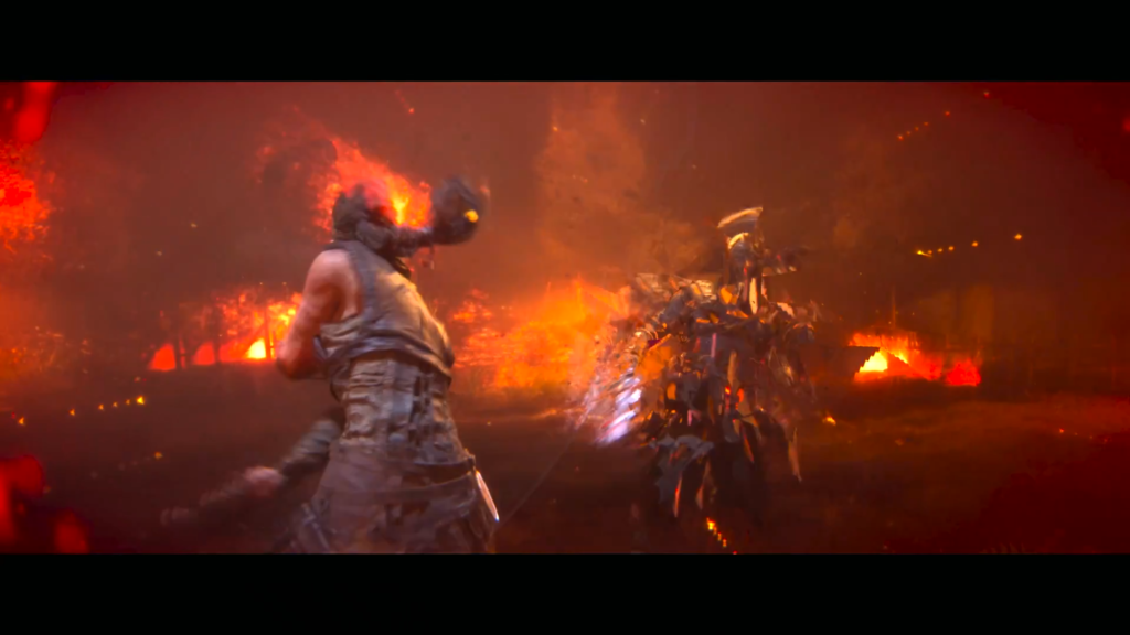 Волшебник применяет заклинание в пещере Hogwarts Legacy