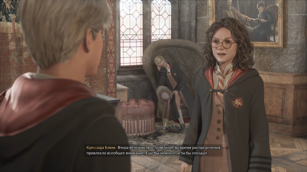 Воин сражается с монстром в горящем лесу