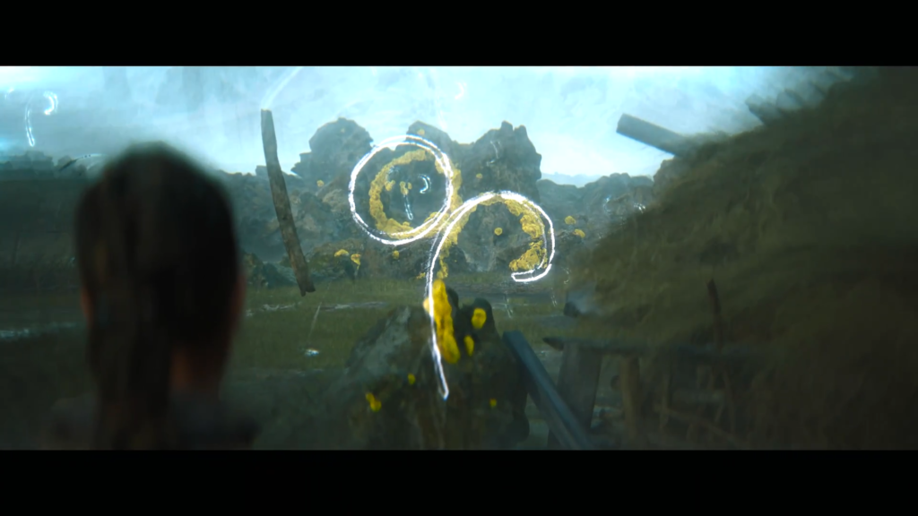 Персонаж Hogwarts Legacy открывает сундук в пещере