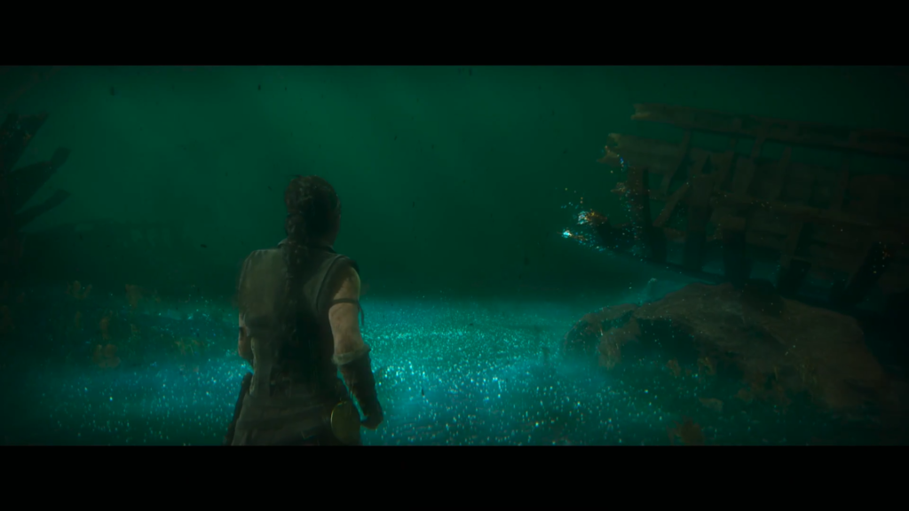 Волшебник применяет Левиосо к Часовому Омута памяти