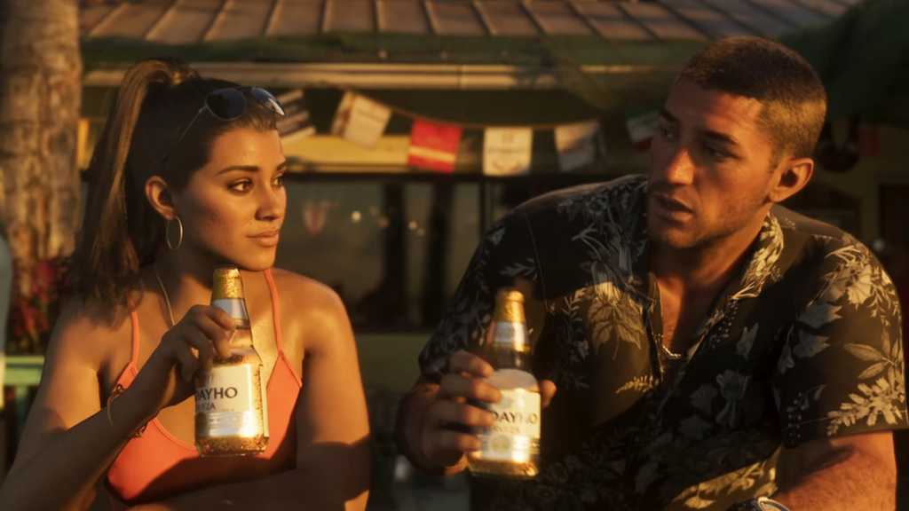 Дани Рохас и Рико Родригес пьют пиво на улице